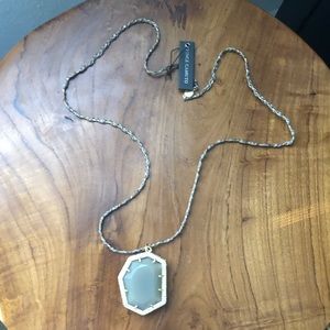 ✨Vince Camuto Pave Border Grey Pendant Necklace✨